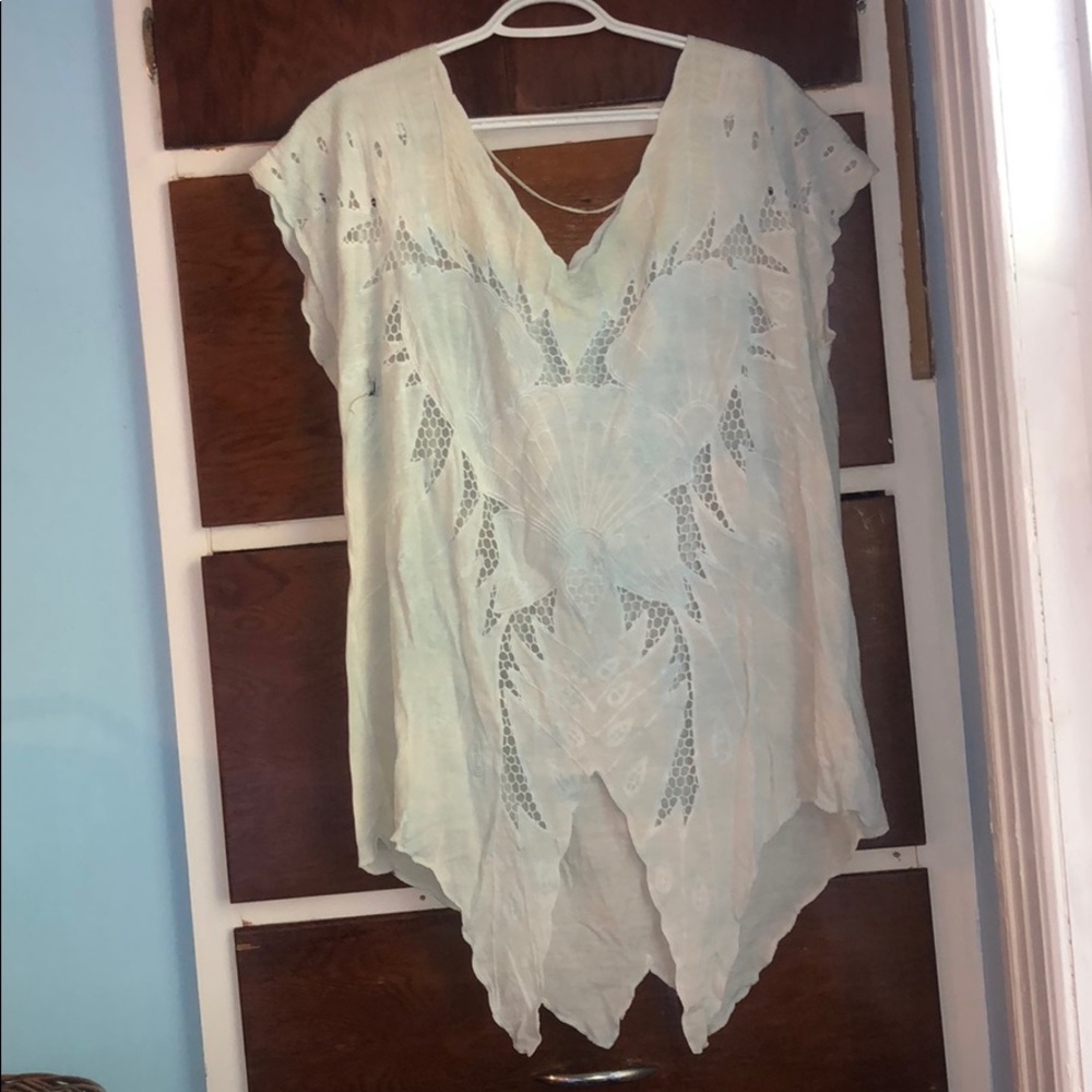 Free people embroidered shell top